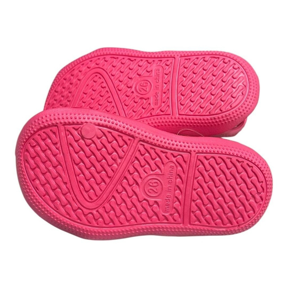 Joe Fresh Sandals Unisex Kids Size 8 Pink Clog Water Shoes Beach Lightweight - Picture 7 of 7